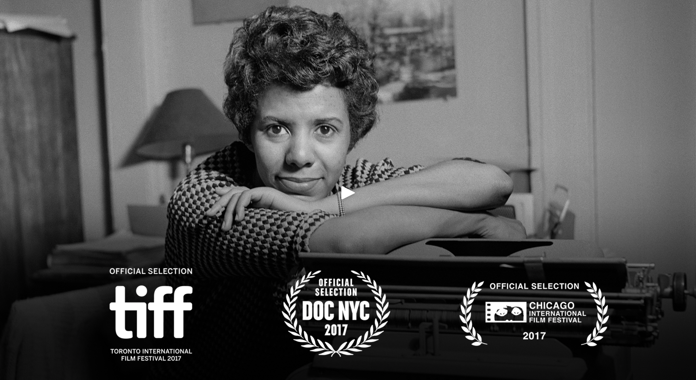 Image of Lorraine Hansberry: Seeing Eyes/Feeling Heart official selection Toronto International FIlm Fesitival