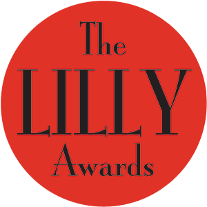 The logo of the LILY Awards Foundation The red & white logo of the LILY Awards Foundation.